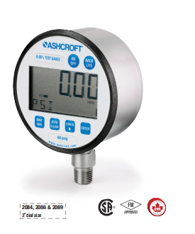 Đồng hồ đo áp suất kỹ thuật số Ashcroft chính hãng Máy đo áp suất kỹ thuật số Ashcroft 2084 2086 2089
